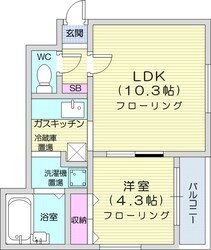 スカイパレス元町の物件間取画像